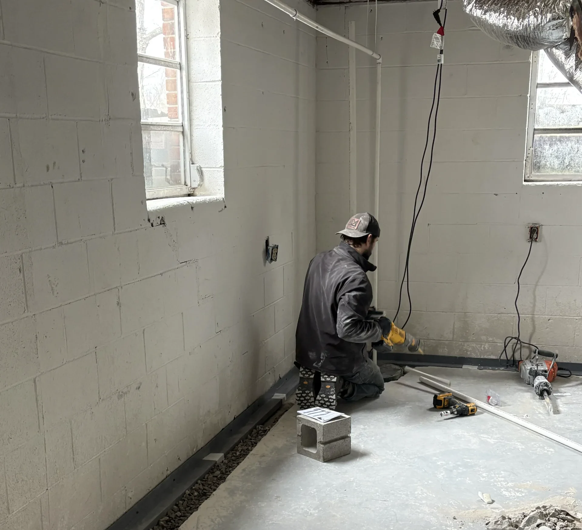 interior drainage system